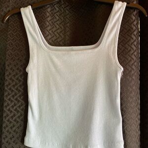 Light Blue Ribbed Tank Top